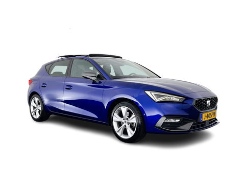SEAT Leon 2.0 TDI FR-Sportpack Launch Edition (INCL-BTW) Aut.*PANO | LEATHER-FABRIC | FULL-LED | DIGI-COCKPIT | SPORT-SEATS | NAVI-FULLMAP | ECC | SHIFTPADDLES | PDC | AMBIENT-LIGHT | KEYLESS | PRIVACY-GLASS | 17''ALU*