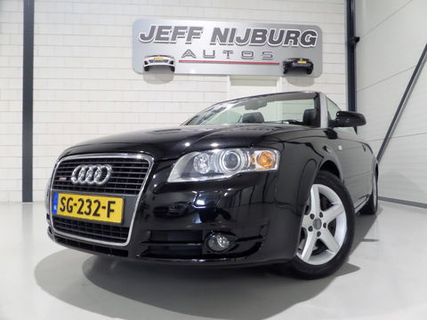 Audi A4 Cabriolet 2.0 TFSI S-Line "Automaat" Leer Xenon Stoelverwarming Bose Cruise-control Youngtimer in uniek mooie staat!