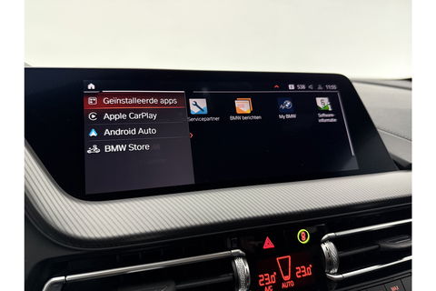 BMW 1-serie 118i M-sport Sfeerverl. LED Carplay Cruise Clima Virtual Navi PDC 17"LMV