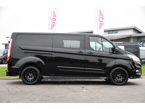 Ford Transit Custom 300 2.0 TDCI L2H1 Black Edition DC Limited Camera, Cruise, Carplay, Automaat, LED, Multimedia, Sensoren, 170PK, UNIEK!