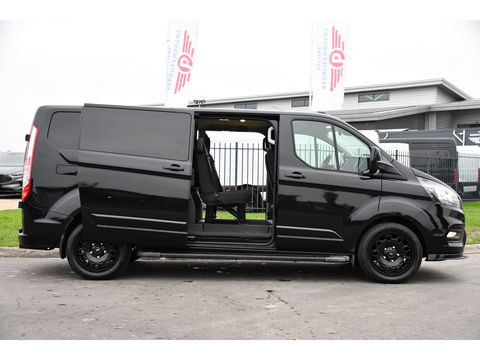 Ford Transit Custom 300 2.0 TDCI L2H1 Black Edition DC Limited Camera, Cruise, Carplay, Automaat, LED, Multimedia, Sensoren, 170PK, UNIEK!