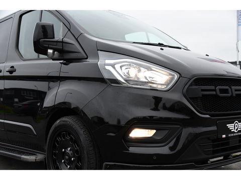Ford Transit Custom 300 2.0 TDCI L2H1 Black Edition DC Limited Camera, Cruise, Carplay, Automaat, LED, Multimedia, Sensoren, 170PK, UNIEK!