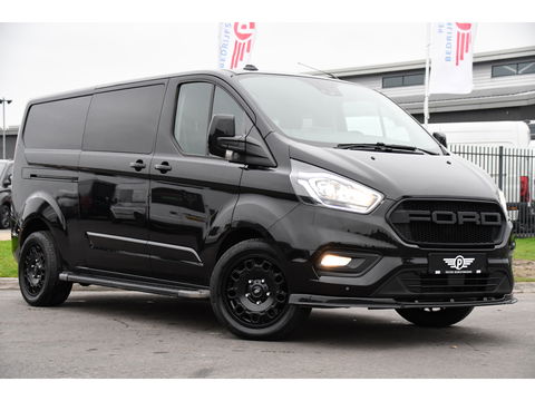 Ford Transit Custom 300 2.0 TDCI L2H1 Black Edition DC Limited Camera, Cruise, Carplay, Automaat, LED, Multimedia, Sensoren, 170PK, UNIEK!