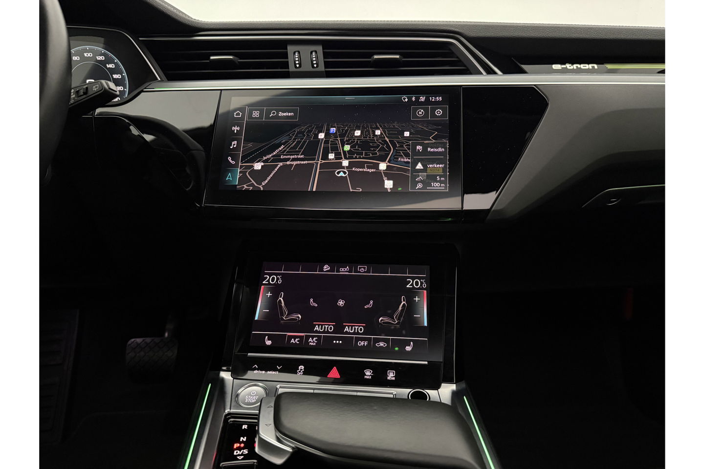 Audi e-tron 50 Quattro 313PK 71 kWh Pano LED ACC Sfeer Memory Camera Clima Leder Navi Virtual PDC 20"LMV
