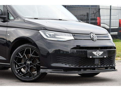Volkswagen Caddy Cargo 2.0 TDI Exclusive Black Edition Adaptieve Cruise, Carplay, 2 x Schuifdeur, LED, Trekhaak, Leder, 122PK, Automaat, Uniek!