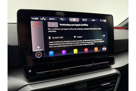 SEAT Leon 1.4 TSI 225PK eHybrid PHEV FR LED Sfeer Carplay Camera ACC Clima Virtual Trekhaak PDC 18"LMV