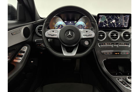 Mercedes-Benz C-Klasse 180 AMG 157PK Pano LED Camera Virtual Clima Cruise Navi PDC 18''LMV