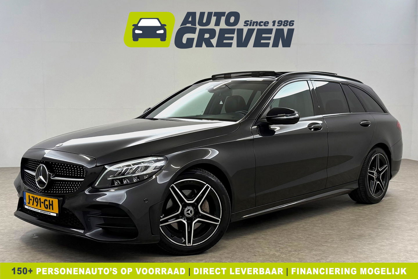 Mercedes-Benz C-Klasse 180 AMG 157PK Pano LED Camera Virtual Clima Cruise Navi PDC 18''LMV