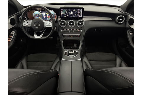 Mercedes-Benz C-Klasse 180 AMG 157PK Pano LED Camera Virtual Clima Cruise Navi PDC 18''LMV