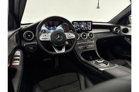 Mercedes-Benz C-Klasse 180 AMG 157PK Pano LED Camera Virtual Clima Cruise Navi PDC 18''LMV
