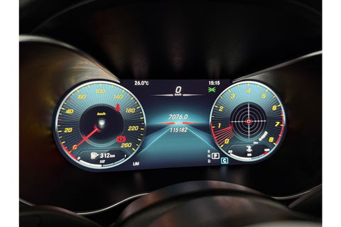 Mercedes-Benz C-Klasse 180 AMG 157PK Pano LED Camera Virtual Clima Cruise Navi PDC 18''LMV
