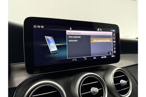 Mercedes-Benz C-Klasse 180 AMG 157PK Pano LED Camera Virtual Clima Cruise Navi PDC 18''LMV