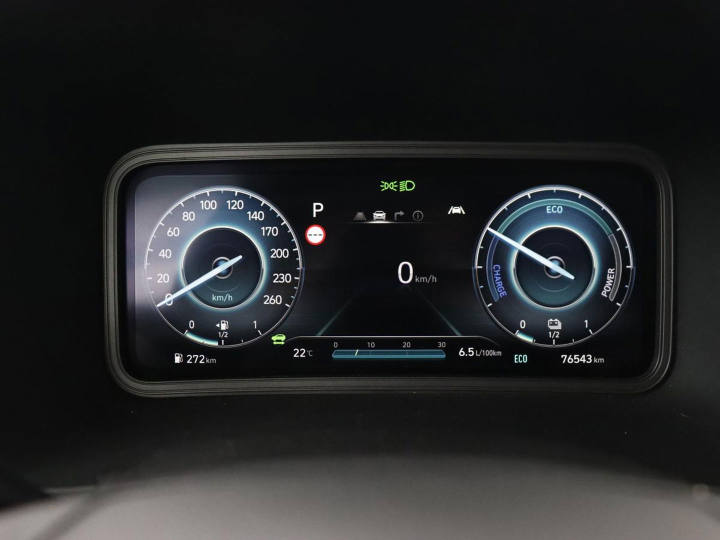 Hyundai KONA 1.6 GDI HEV Premium | Leder | Head-Up | Stoel & stuurverwarming | Adaptive cruise | Camera | Carplay | Keyless | Navigatie | Keyless | Full LED