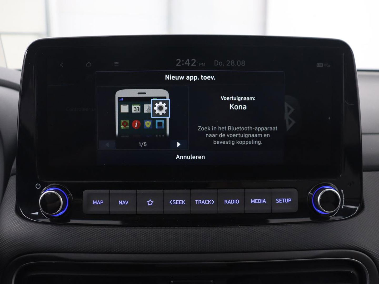 Hyundai KONA 1.6 GDI HEV Premium | Leder | Head-Up | Stoel & stuurverwarming | Adaptive cruise | Camera | Carplay | Keyless | Navigatie | Keyless | Full LED