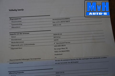 Volkswagen Polo 1.0 TSI R-Line|DSG|ACC|CAMERA|STOELVERW|NAP