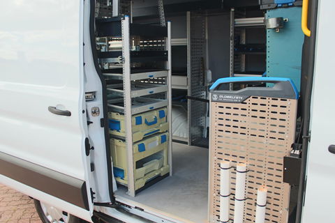 Ford Transit 350 2.0 TDCI L2H2 Trend SORTIMO, Navigatie, Camera, Flits verlichting, Powerstation 3500W, Standkachel motor en interieur