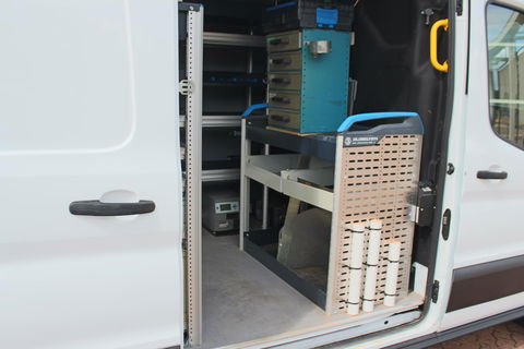 Ford Transit 350 2.0 TDCI L2H2 Trend SORTIMO, Navigatie, Camera, Flits verlichting, Powerstation 3500W, Standkachel motor en interieur