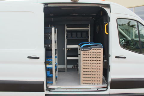 Ford Transit 350 2.0 TDCI L2H2 Trend SORTIMO, Navigatie, Camera, Flits verlichting, Powerstation 3500W, Standkachel motor en interieur