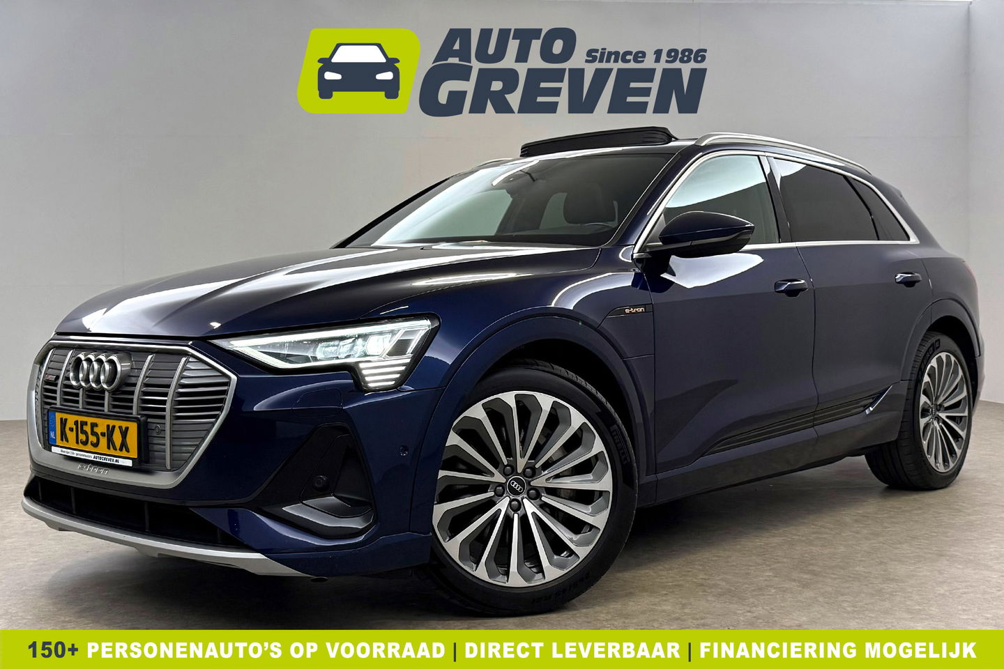 Audi e-tron 55 Quattro S-line 95 kWh b&o Pano Sfeer Memory ACC LED 21"LMV Trekhaak Virtual Carplay Clima Navi PDC