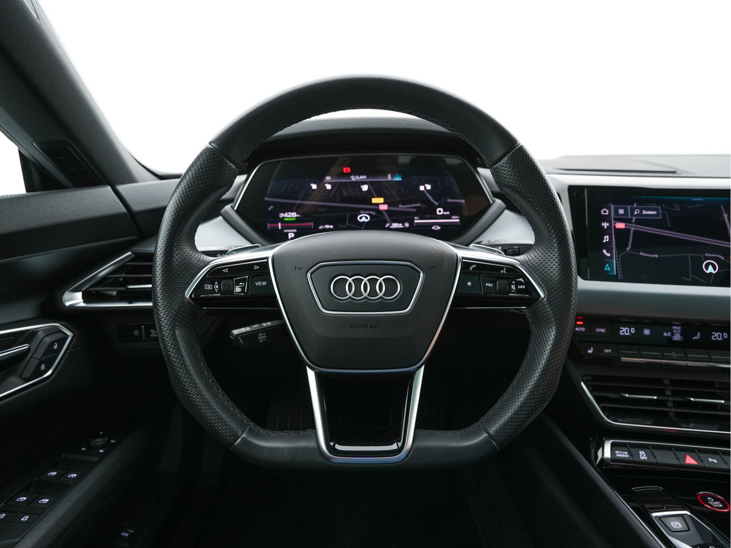 Audi e-tron GT 93 kWh Quattro [ 3-Fase ] {SOH-93%} (INCL-BTW) *PANO | FULL-LED | LUXURY-LEATHER | AUDI-SOUNDSYSTEM | DIGI-COCKPIT | NAVI-FULLMAP | HEATED-SPORTSEATS | TOP-VIEW | DAB | KEYLESS | LANE-ASSIST | SHIFT-PADDLES | PRIVACY-GLASS | 20