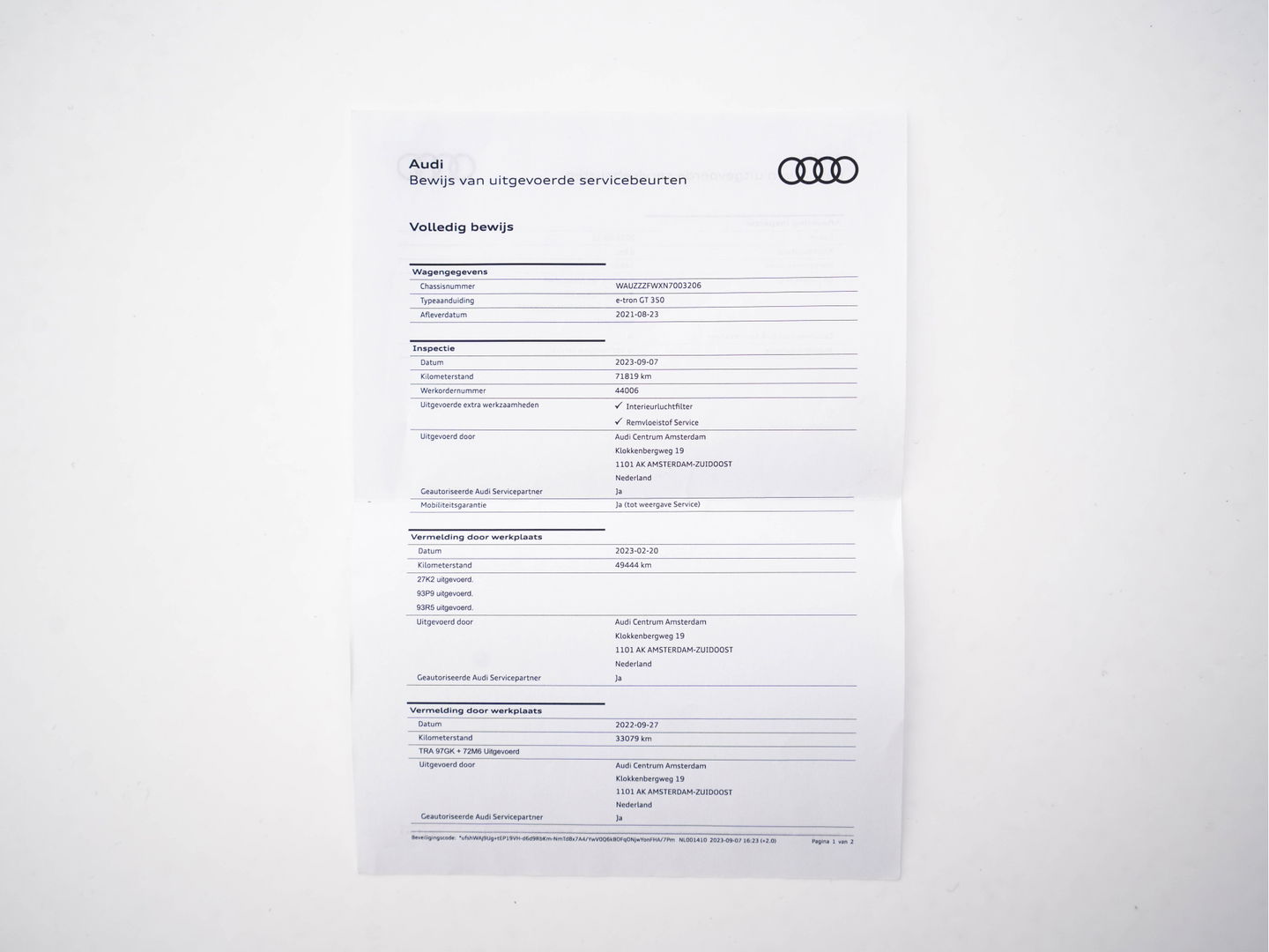 Audi e-tron GT 93 kWh Quattro [ 3-Fase ] {SOH-93%} (INCL-BTW) *PANO | FULL-LED | LUXURY-LEATHER | AUDI-SOUNDSYSTEM | DIGI-COCKPIT | NAVI-FULLMAP | HEATED-SPORTSEATS | TOP-VIEW | DAB | KEYLESS | LANE-ASSIST | SHIFT-PADDLES | PRIVACY-GLASS | 20