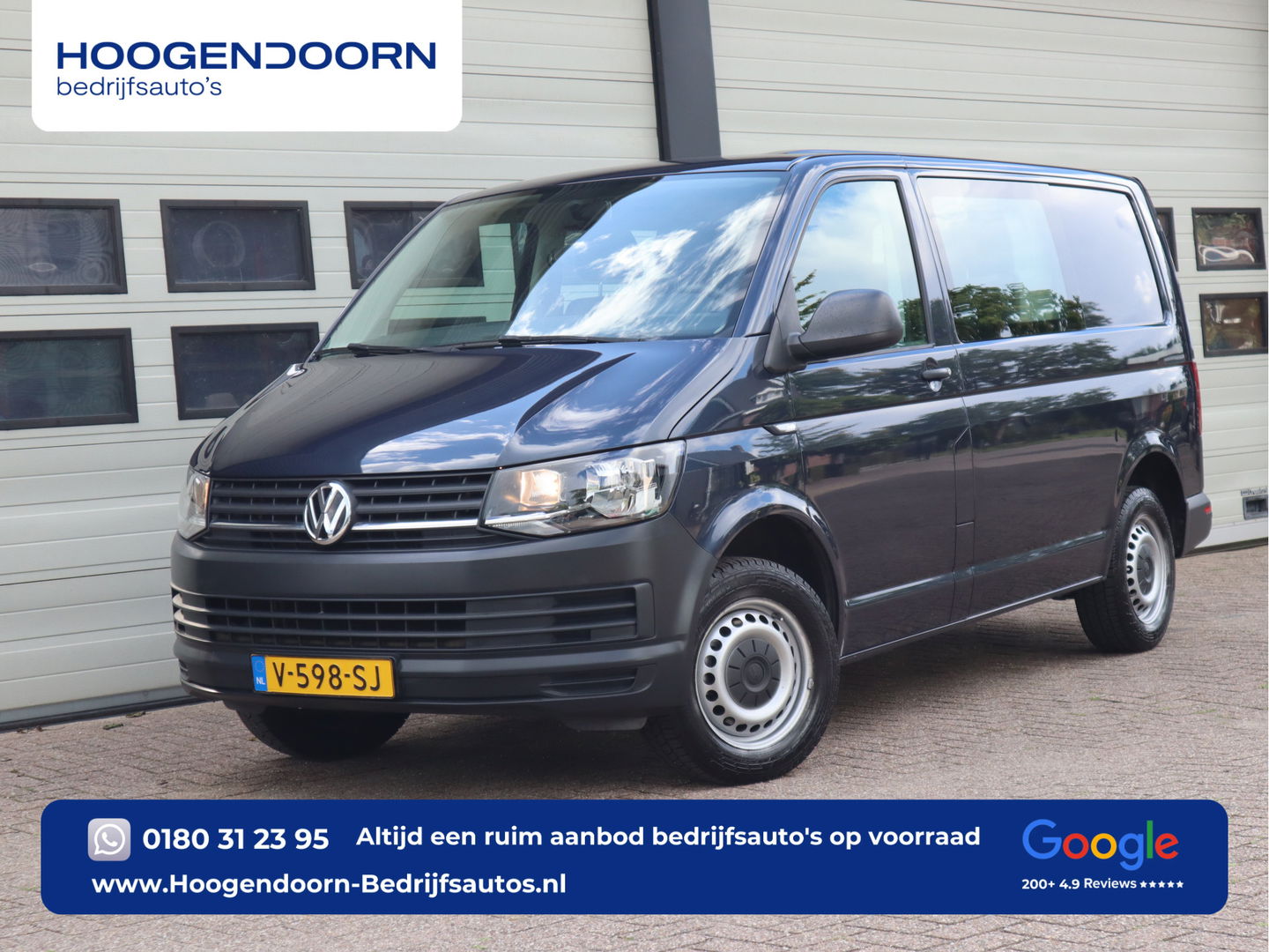 Volkswagen Transporter 2.0 TDI 85 pk Euro 6 - L1H1 - DC 6 Pers. - Airco