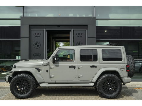Jeep Wrangler BRUTE Richmond 380pk 4xe Hybrid Diamond leder Navigatie NLauto Stuur+stoelverwarming Clima Cruise 20" LMV CUSTOM!!