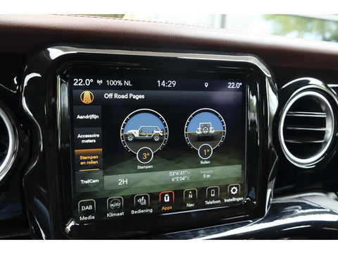 Jeep Wrangler BRUTE Richmond 380pk 4xe Hybrid Diamond leder Navigatie NLauto Stuur+stoelverwarming Clima Cruise 20" LMV CUSTOM!!