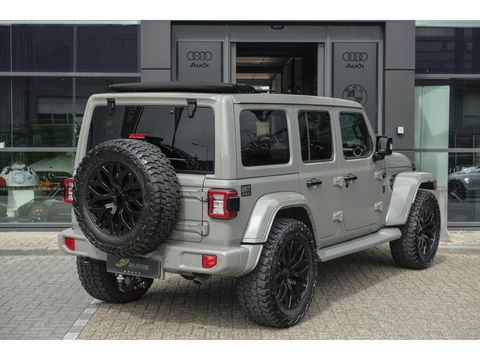 Jeep Wrangler BRUTE Richmond 380pk 4xe Hybrid Diamond leder Navigatie NLauto Stuur+stoelverwarming Clima Cruise 20" LMV CUSTOM!!