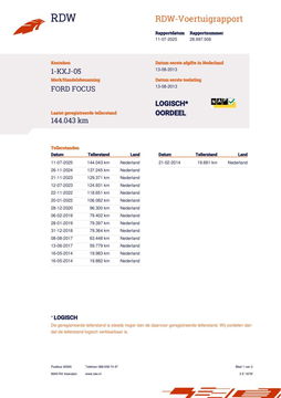 Ford Focus Wagon 1.0 EcoBoost Titanium, Nieuwe D-Riem, Trekhaak
