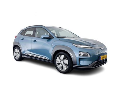 Hyundai KONA EV Premium 64 kWh [ 3-Fase ] {SOH-100%} *PANO | LEATHER | KRELL-AUDIO | HEAD-UP | FULL-LED | NAVI-FULLMAP | DAB | ADAPT.CRUISE | KEYLESS | CAMERA | BLIND-SPOT | LANE-ASSIST | DIGI-COCKPIT | COMFORT-SEATS | TOWBAR | 17''ALU*