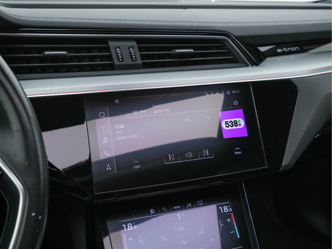 Audi e-tron Sportback 50 Quattro S-line Edition 71 kWh [ 3-Fase ] { SOH-100%} (INCL-BTW) *PANO | LEATHER-FABRIC | FULL-LED | ADAPTIVE-CRUISE | MEMORY-PACK | AIR-SUSPENSION | DIGI-COCKPIT | HEATED-SPORTSEATS | NAVI-FULLMAP | ECC | PDC | CRUISE | 20''ALU*