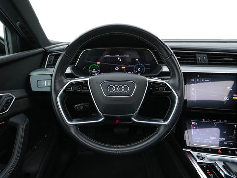 Audi e-tron Sportback 50 Quattro S-line Edition 71 kWh [ 3-Fase ] { SOH-100%} (INCL-BTW) *PANO | LEATHER-FABRIC | FULL-LED | ADAPTIVE-CRUISE | MEMORY-PACK | AIR-SUSPENSION | DIGI-COCKPIT | HEATED-SPORTSEATS | NAVI-FULLMAP | ECC | PDC | CRUISE | 20''ALU*