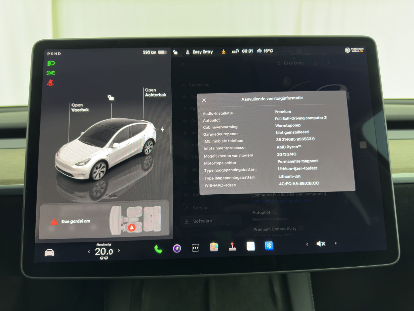 Tesla Model Y RWD 58 kWh [ 3-Fase ] {SOH-93%} (INCL-BTW) Aut. *PANO | AUTO-PILOT | LUXURY-LEATHER | TOP-VIEW | NAVI-FULLMAP | MATRIX-LED | DIGI-COCKPIT | KEYLESS | CAMERA | DAB+ | HEATED-COMFORTSEATS | PRIVACY-GLASS*