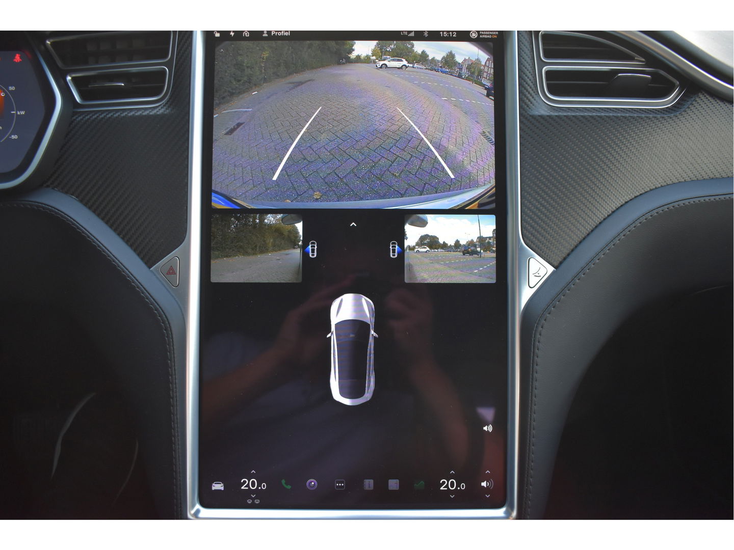Tesla Model S 75D incl. BTW 334 PK | 4x4 | NL- AUTO | Autopilot | Panoramadak | Luchtvering | Carplay | Camera | 21' inch | Dodehoek detectie | Voorstoelen verwarmd