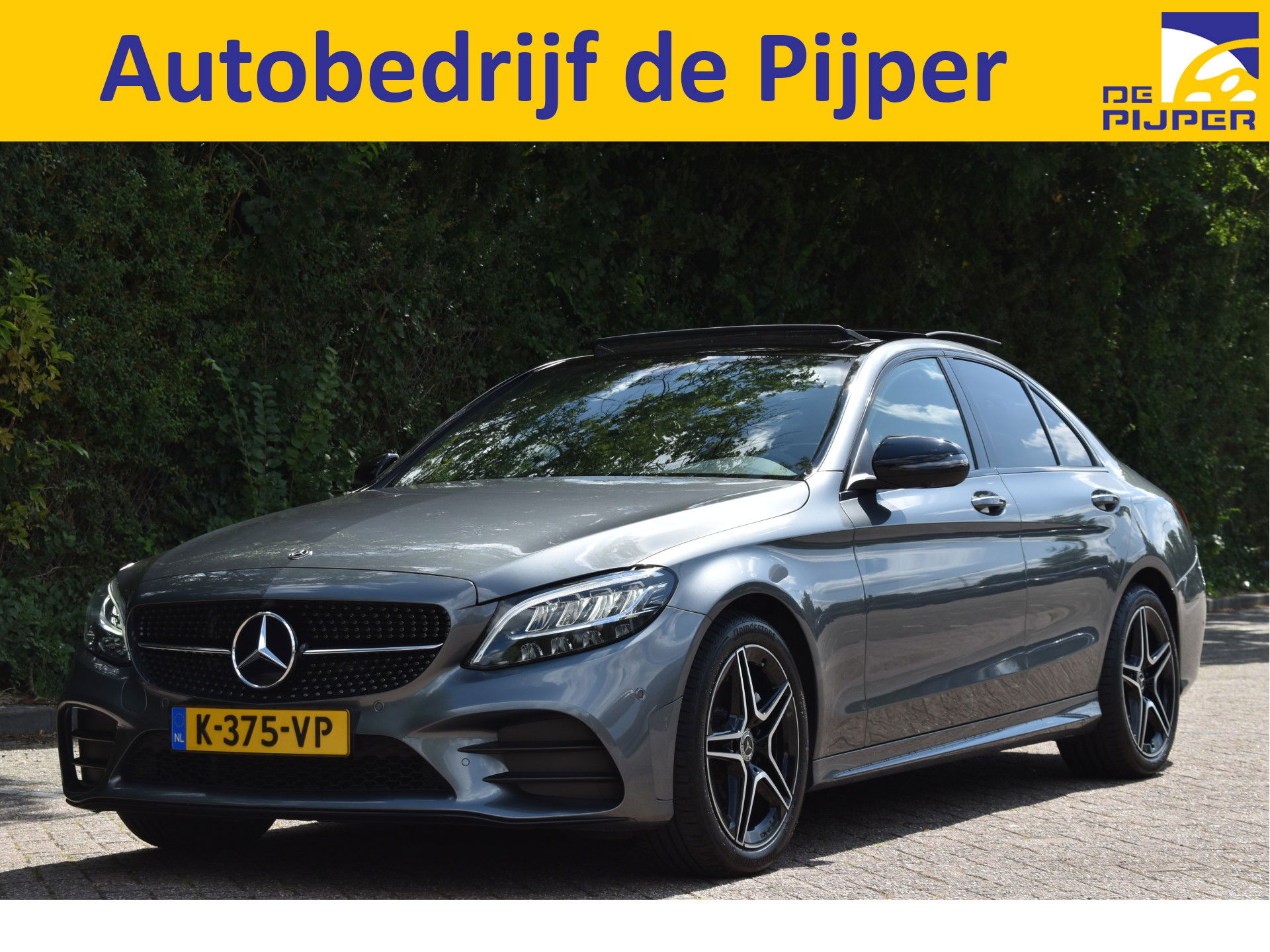 Mercedes-Benz C-Klasse 180 Business Solution AMG | NL-Auto | 360 gr. camera | Pano.dak | Afn.haak | Carplay | Full LED