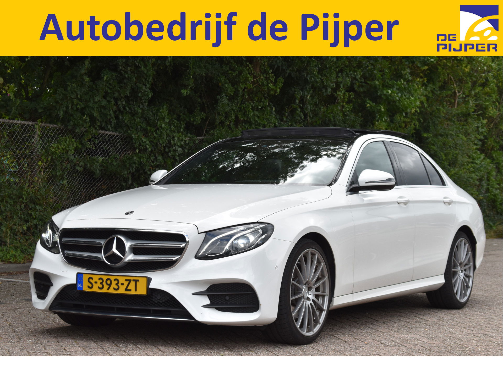 Mercedes-Benz E-Klasse 200 Business Solution AMG | Onderh.historie | Standkachel | Burmester | Sfeerverlichting | Open dak | Carplay | Full LED