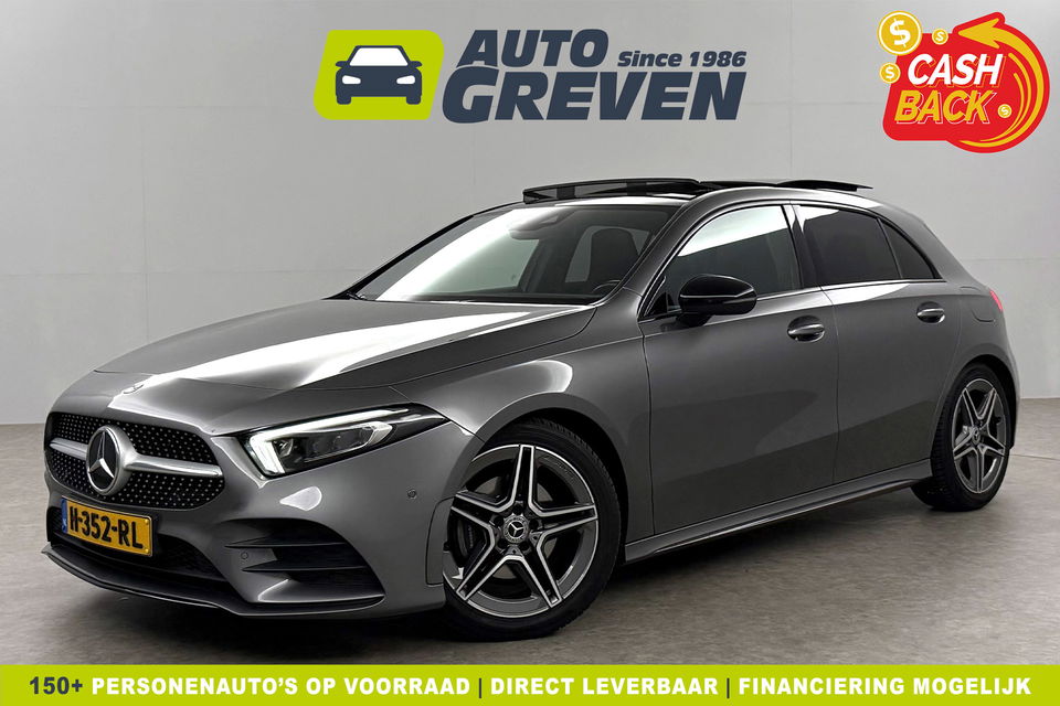Mercedes-Benz A-Klasse 180 AMG Night Pakket | Panoramadak | Multibeam LED | Sfeerverl. | Virtual Cockpit | Memory Seat | Camera | Burmester