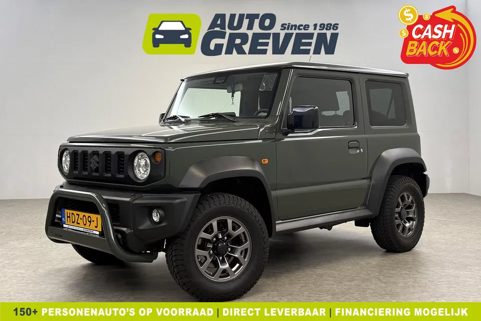 Suzuki Jimny 1.5 Style | 4x4 | AWD | 4 Persoons | Bullbar | Cruise | Navigatie | 15"LMV | Stoelverwarming