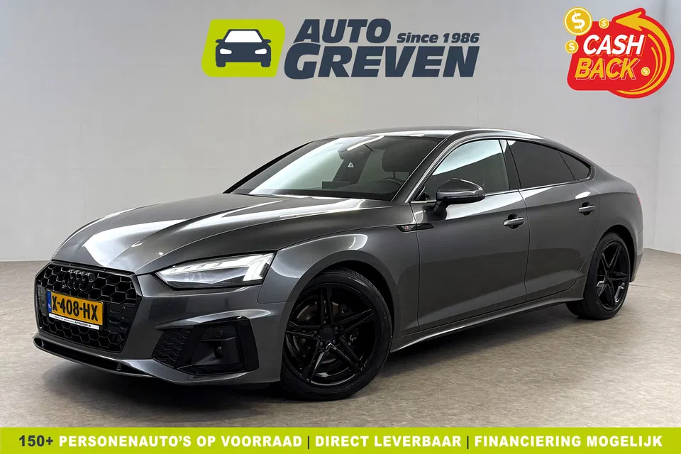 Audi A5 35 TFSI 150PK Black Edition S-Line | Camera | LED | Virtual Cockpit | Carplay | Stoelverwarming | 18''LMV