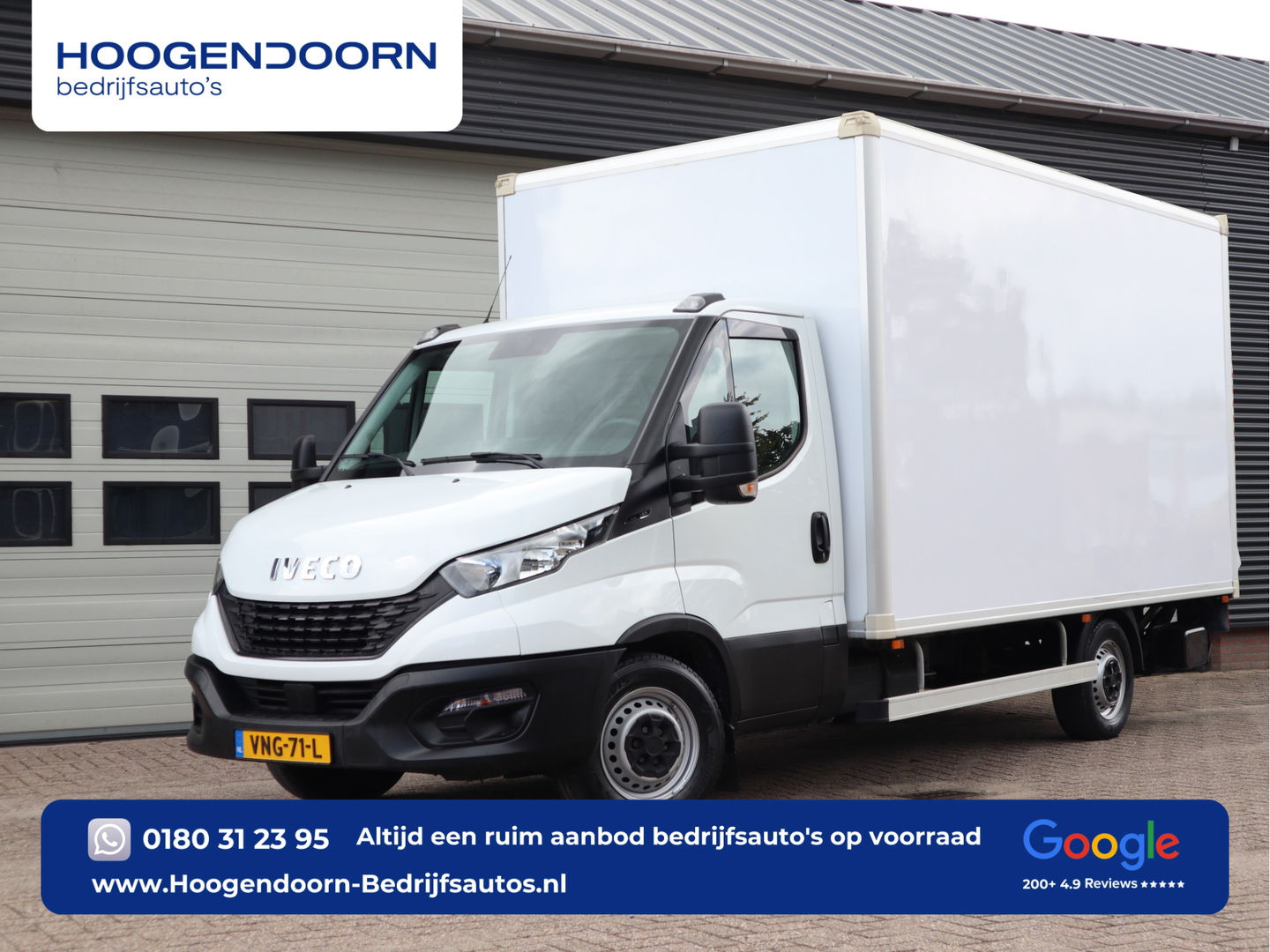 Iveco Daily 35S14 - 136pk Euro 6 Bakwagen - Dhollandia Klep + Zijdeur - Airco - Camera