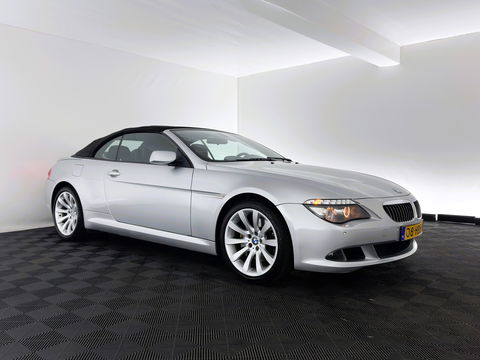 BMW 6 Serie Cabrio 650i Aut. *LUXURY-LEATHER | BI-XENON | MEMORY-PACK | SHIFT-PADDLES | HEATED-SPORTSEATS | KEYLESS | NAVI-FULLMAP | ECC | HEAD-UP | PDC | CRUISE | AIRSCARF | 19''ALU*