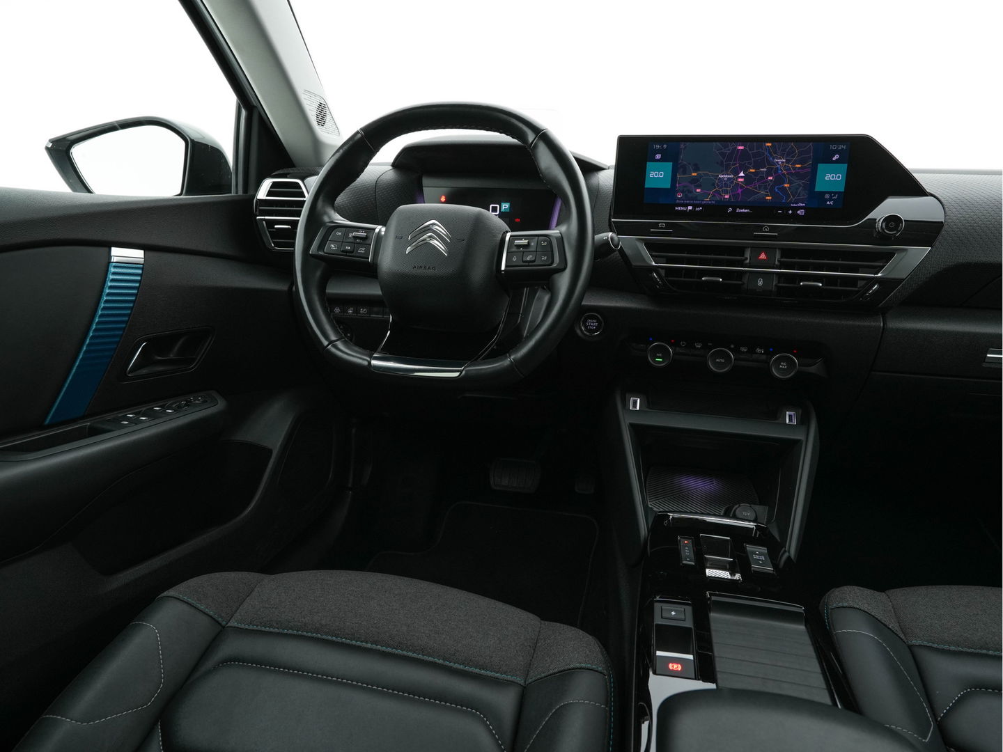 Citroën Ë-C4 Shine 50 kWh [ 3-Fase ] Aut *HEAD-UP | FULL-LED | LEATHER-MICROFIBRE | CAMERA | DIGI-COCKPIT | NAVI-FULLMAP | KEYLESS | COMFORT-SEATS | ECC | LANE-ASSIST | PDC | CCS-FASTLOADER | CRUISE | CARPLAY | 18''ALU*