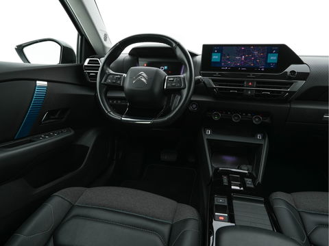 Citroën Ë-C4 Shine 50 kWh [ 3-Fase ] Aut *HEAD-UP | FULL-LED | LEATHER-MICROFIBRE | CAMERA | DIGI-COCKPIT | NAVI-FULLMAP | KEYLESS | COMFORT-SEATS | ECC | LANE-ASSIST | PDC | CCS-FASTLOADER | CRUISE | CARPLAY | 18''ALU*