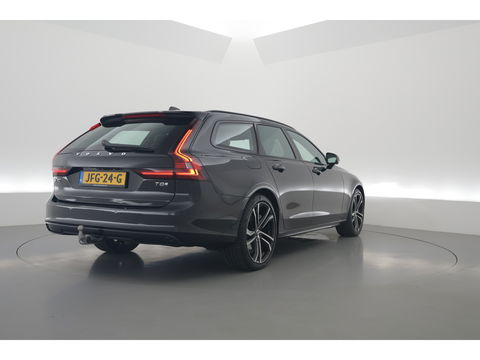 Volvo V90 T8 Recharge Ultra Dark | Luchtvering | Pano | HUD | Elek. Trekhaak | Harman Kardon | Memory seats