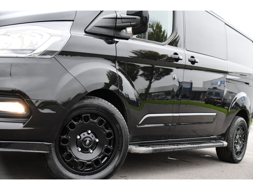 Ford Transit Custom 300 2.0 TDCI L2H1 Black Edition DC Limited Camera, Cruise, Carplay, Automaat, LED, Multimedia, Sensoren, 170PK, UNIEK!