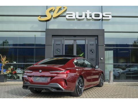BMW 8 Serie Gran Coupé 840i 333pk M-sport xDrive Panoramadak M8 seats Bowers&Wilkins Stoelkoeling Aventurin Rot 20" LMV
