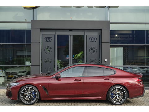 BMW 8 Serie Gran Coupé 840i 333pk M-sport xDrive Panoramadak M8 seats Bowers&Wilkins Stoelkoeling Aventurin Rot 20" LMV