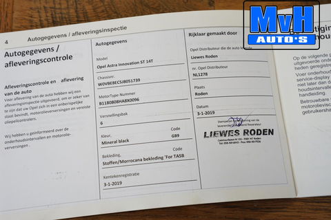 Opel Astra Sports Tourer 1.4 Innovation|SCHUIFDAK|LED|STOEL/STUUR.VERW