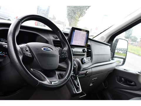 Ford Transit 2.0 TDCI L2H2 DC Raptor Grill Camera, Cruise, Carplay, Stoelverwarming, 130pk, Automaat, Multimedia, 2 x Schuifdeur, Uniek!